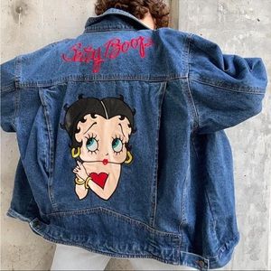 Betty boop American toons denim jacket